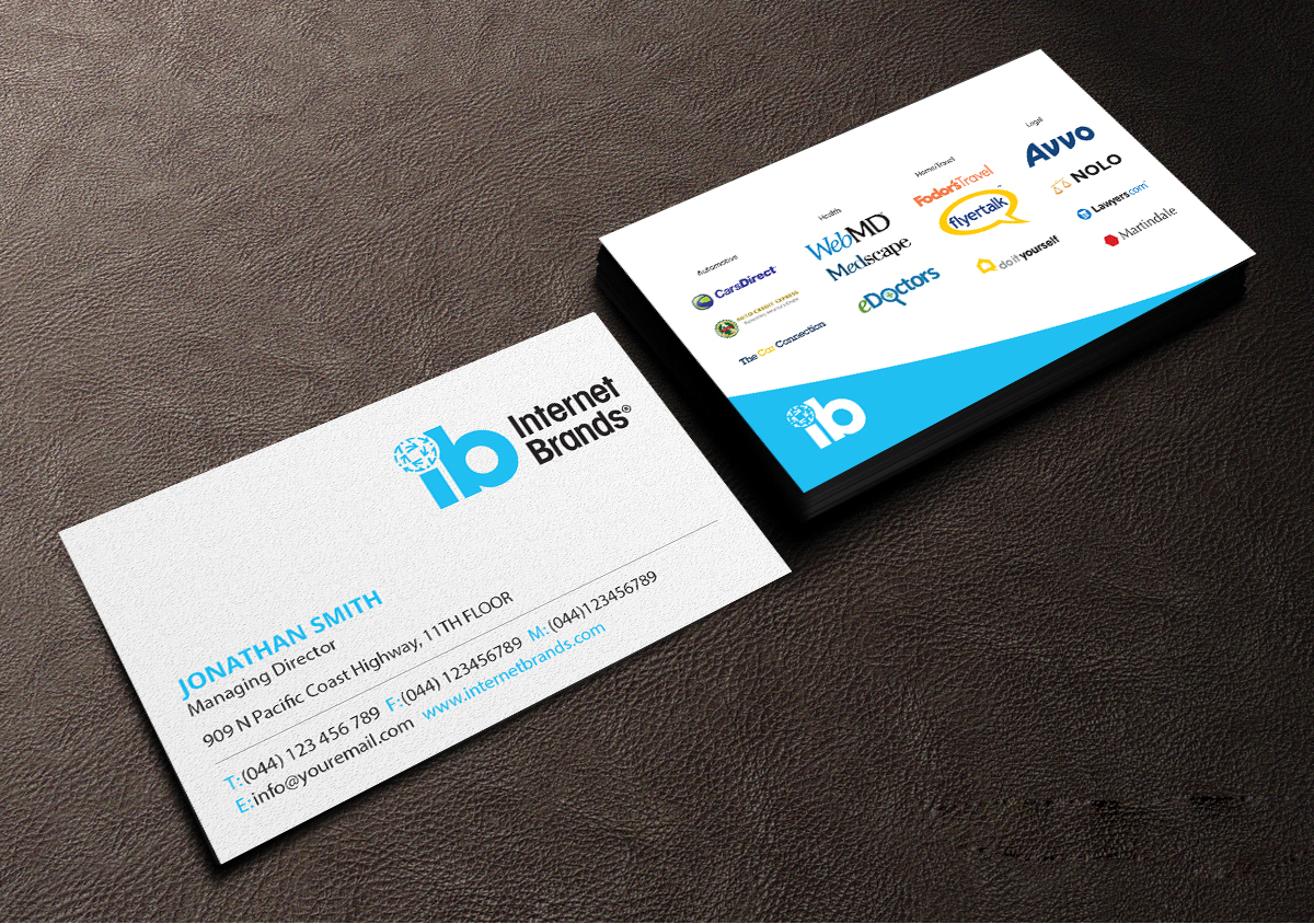 Business Card Design by Creations Box 2015 for Internet Brands | Design #19475982