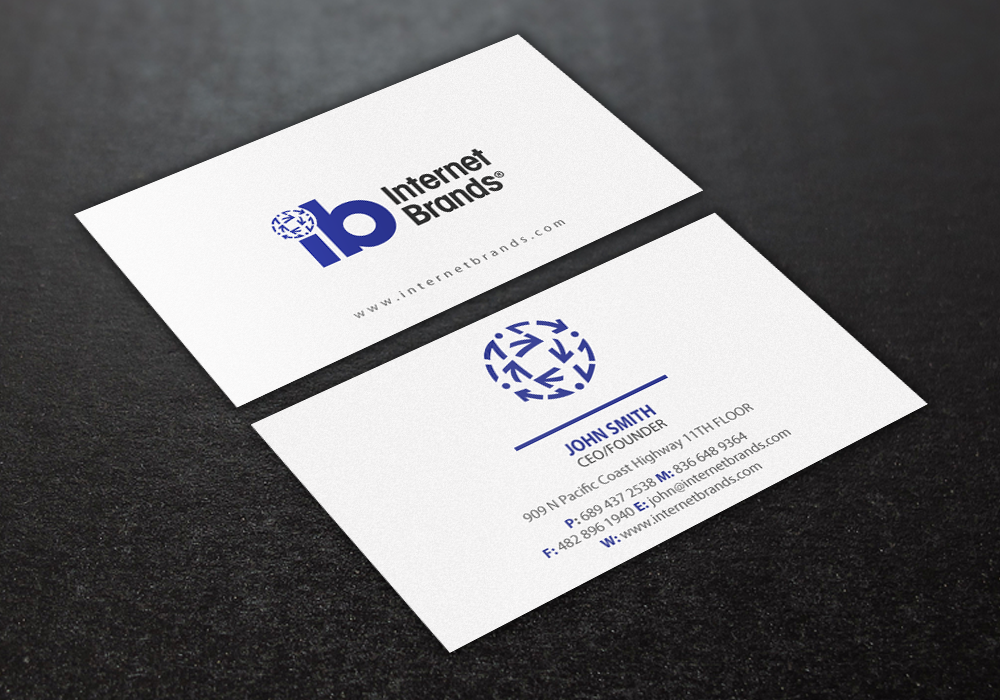 Business Card Design by Brand aid for Internet Brands | Design #19476912