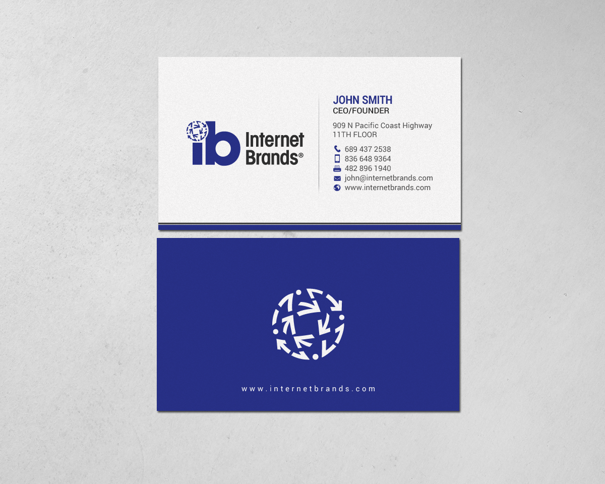 Business Card Design by chandrayaan.creative for Internet Brands | Design #19472693