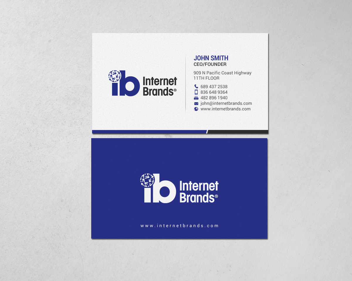 Business Card Design by chandrayaan.creative for Internet Brands | Design #19472700