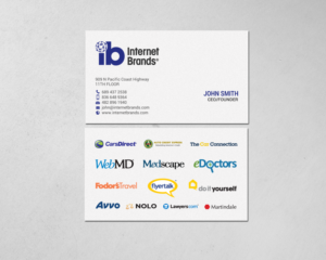 Diseño de Tarjeta de Presentación por chandrayaan.creative para Internet Brands | Diseño: #19472704