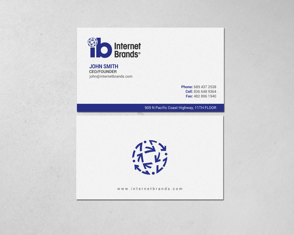 Business Card Design by chandrayaan.creative for Internet Brands | Design #19474228