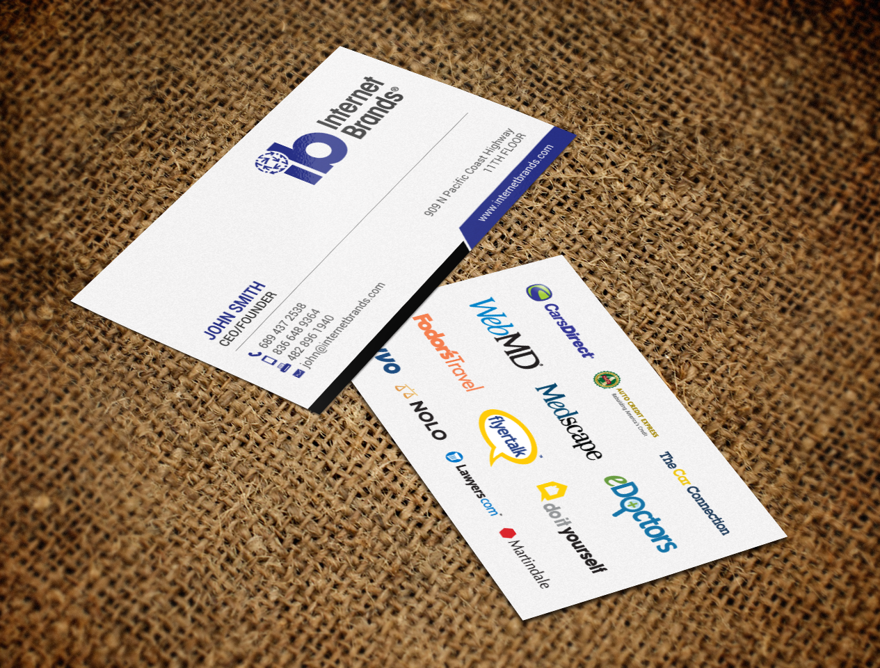 Business Card Design by chandrayaan.creative for Internet Brands | Design #19474244