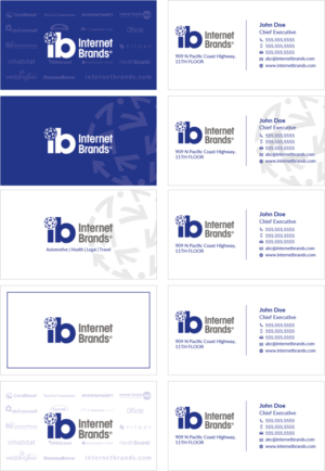 Diseño de Tarjeta de Presentación por Tokaa para Internet Brands | Diseño #19468055