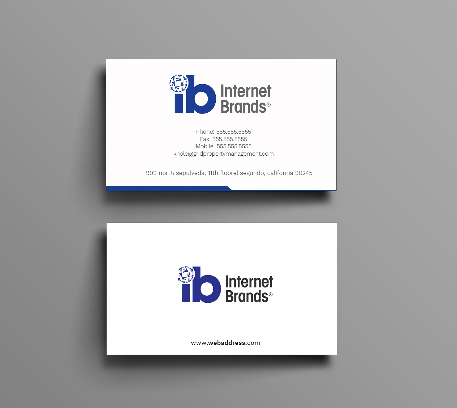Business Card Design by Graphic Flame for Internet Brands | Design #19487391