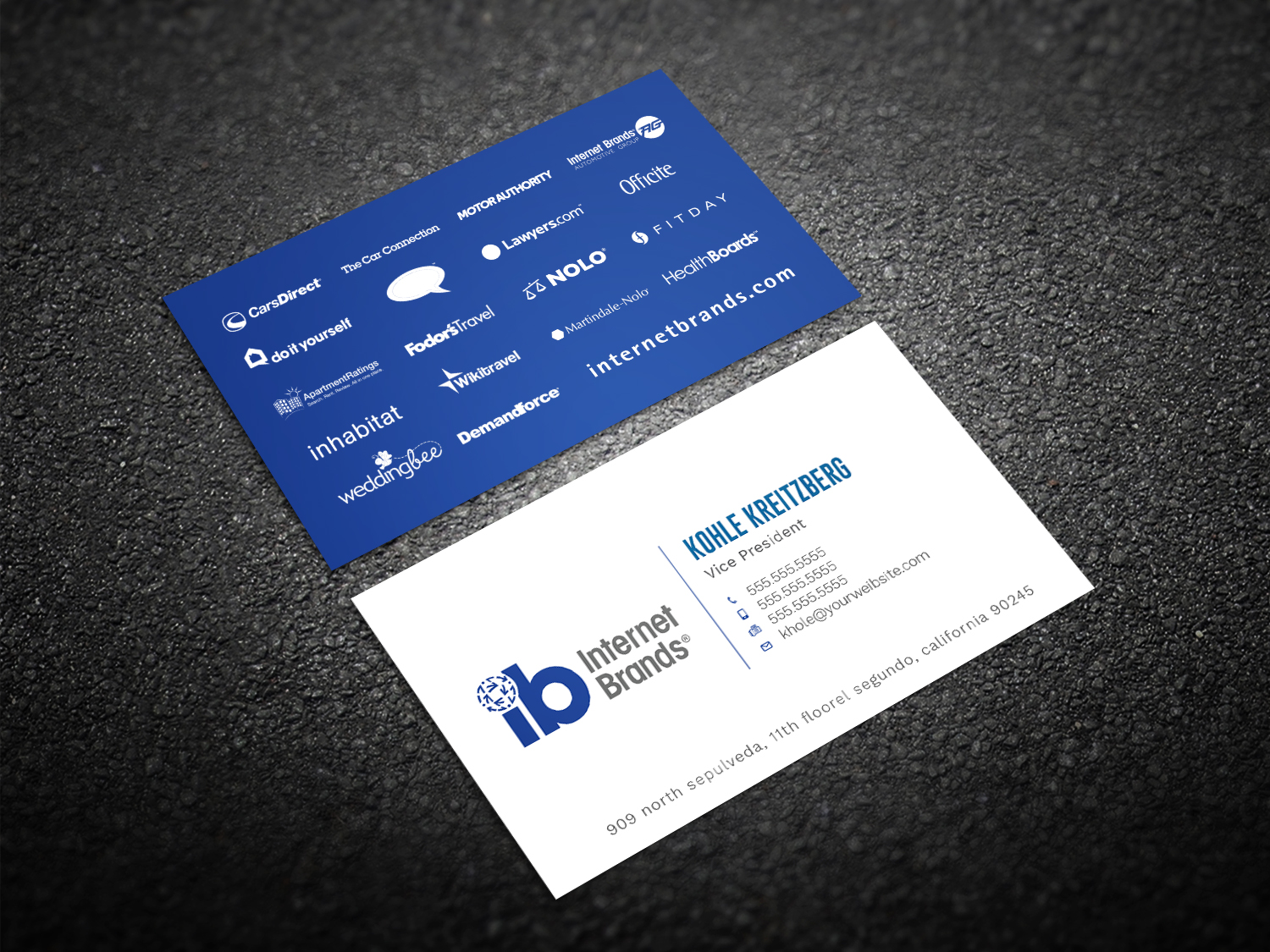 Business Card Design by Graphic Flame for Internet Brands | Design #19487393