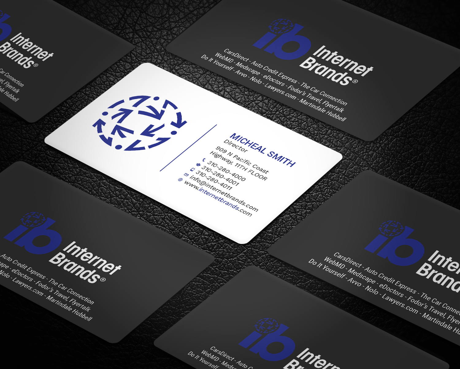 Business Card Design by Tripti Ranjan Gain for Internet Brands | Design #19464309