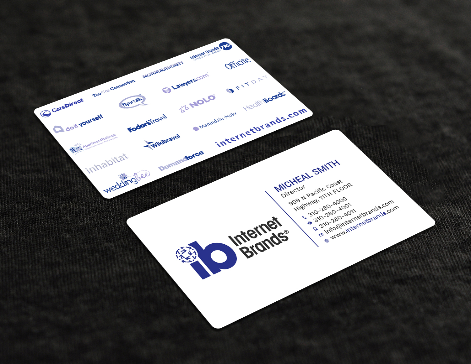 Business Card Design by Tripti Ranjan Gain for Internet Brands | Design #19464312