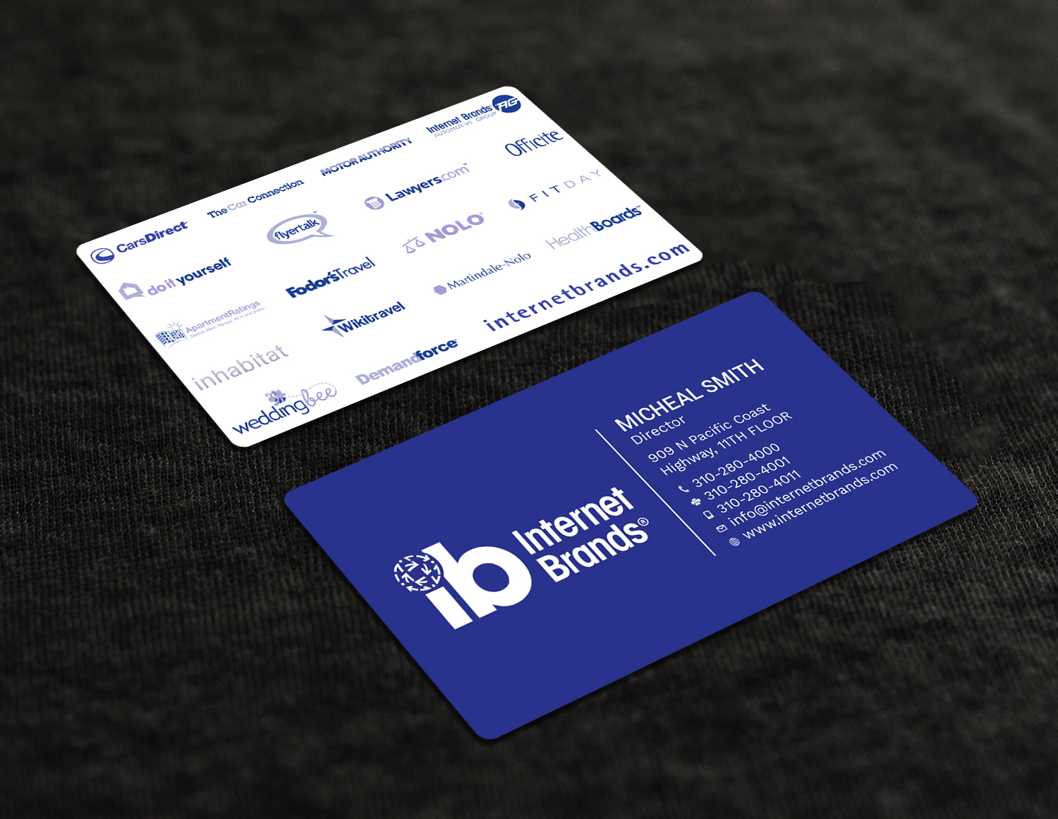Business Card Design by Tripti Ranjan Gain for Internet Brands | Design #19464313