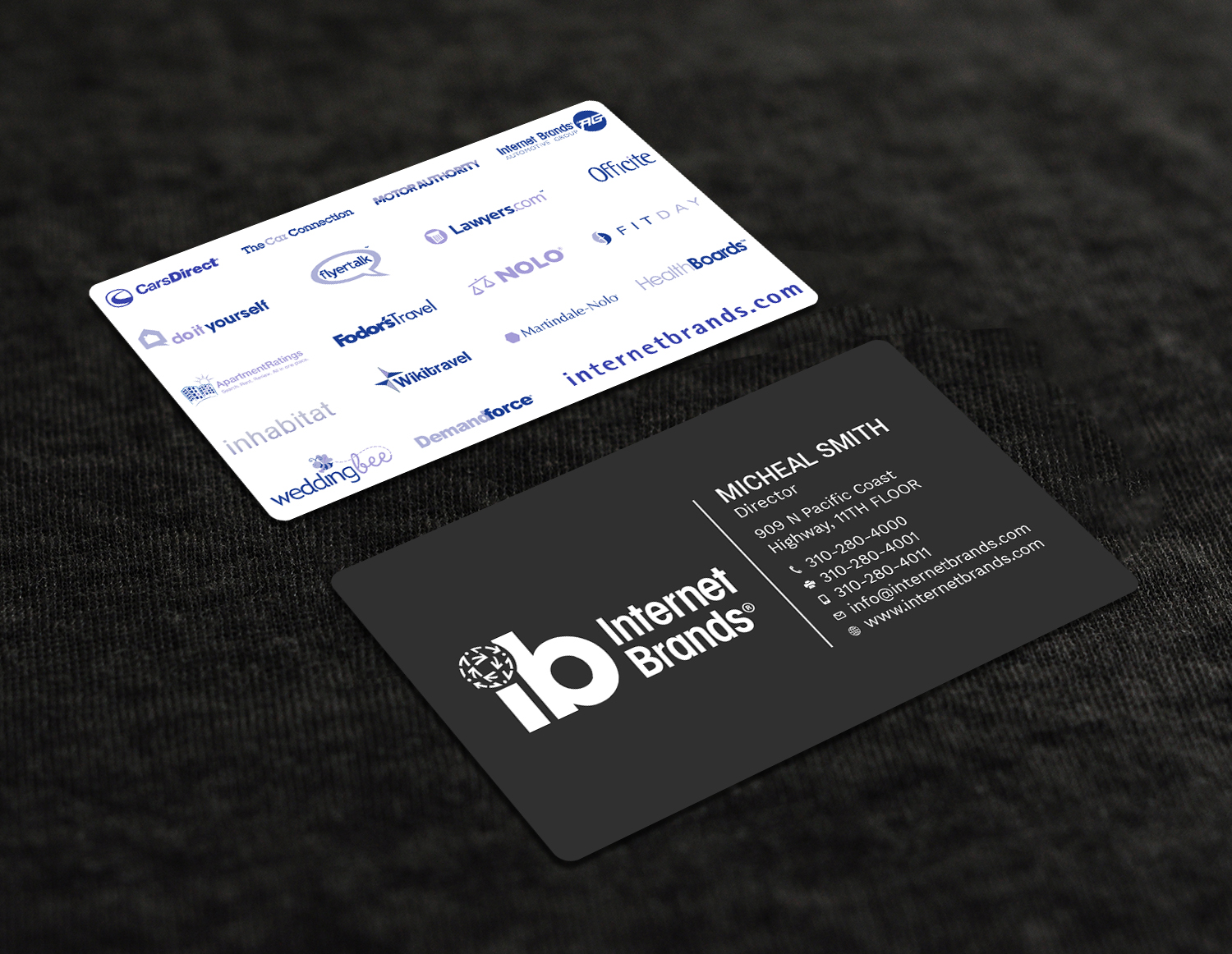 Business Card Design by Tripti Ranjan Gain for Internet Brands | Design #19464314