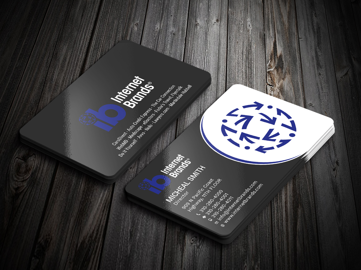 Business Card Design by Tripti Ranjan Gain for Internet Brands | Design #19464315