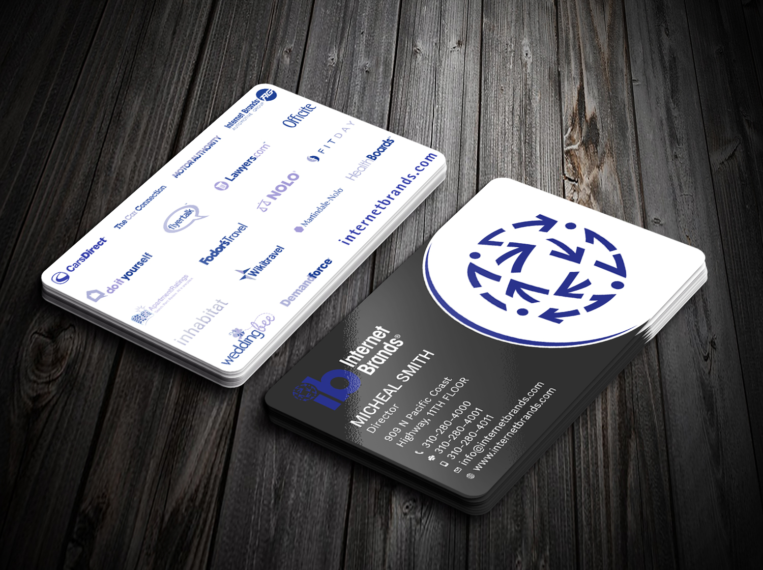 Business Card Design by Tripti Ranjan Gain for Internet Brands | Design #19464318