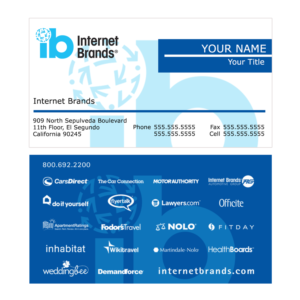 Business Card Design by digi.dsain 2 for Internet Brands | Design: #19466646