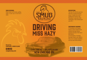 Label Design by Sergio Coelho for Smug Brewing Company | Design: #19530476