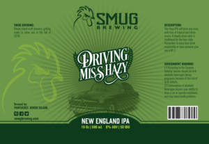 Label Design by Sergio Coelho for Smug Brewing Company | Design: #19586531