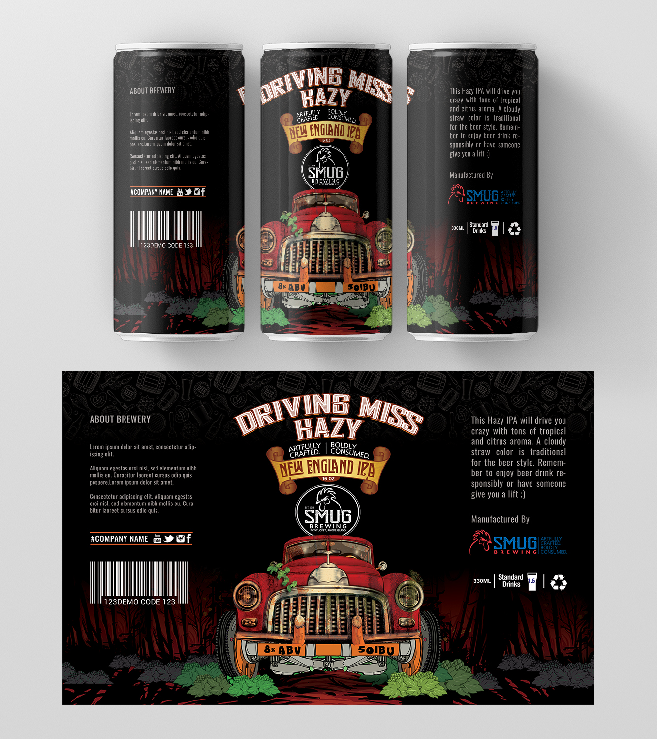 Diseño de Etiqueta por SAI DESIGNS para Smug Brewing Company | Diseño #19515478