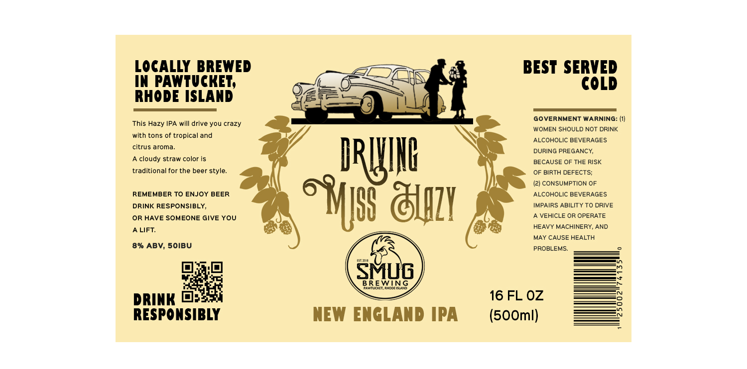 Label Design by Wenfeii for Smug Brewing Company | Design #19508695