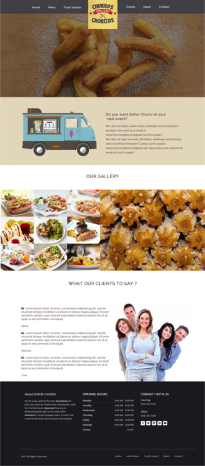 Web design for a food truck business | Diseño Web por Advent Innovative