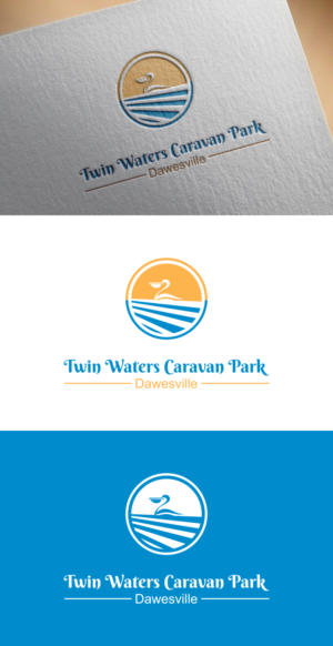 Twin Waters Caravan Park - Dawesville | Logo Design by fatiyadesign