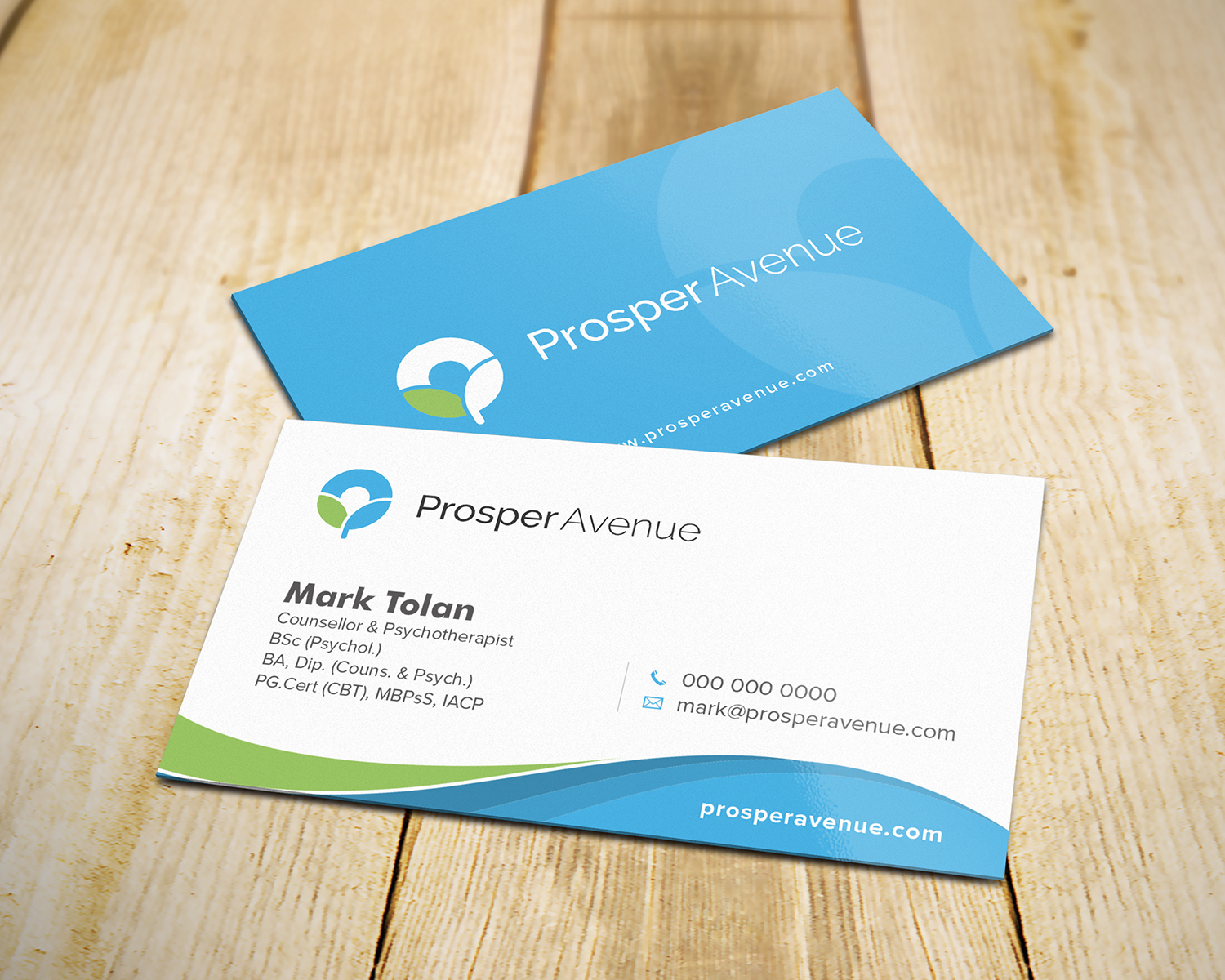 Visitenkarten-Design von Tilt für Prosper Avenue | Design #19474436
