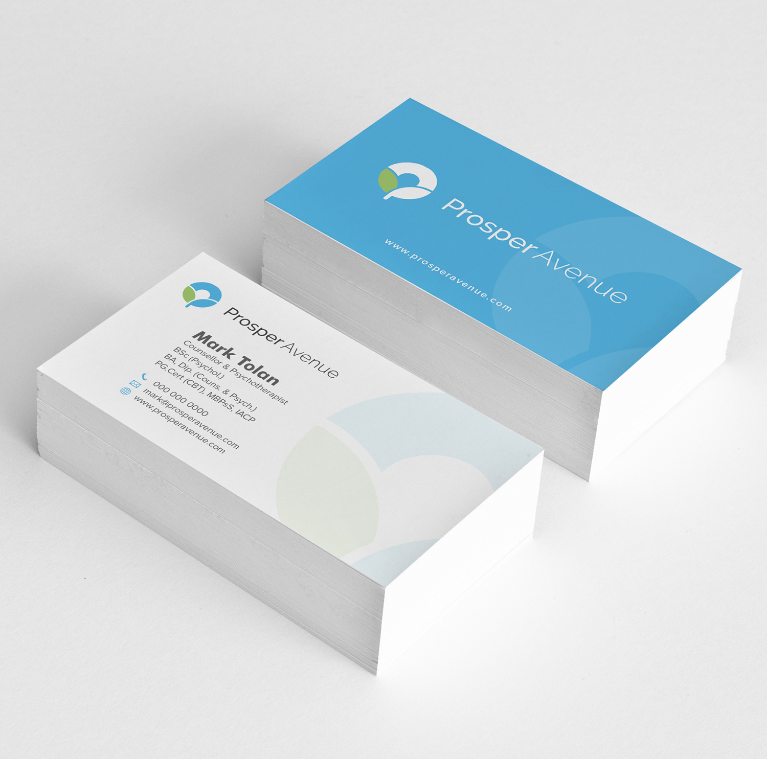 Visitenkarten-Design von Tilt für Prosper Avenue | Design #19474442