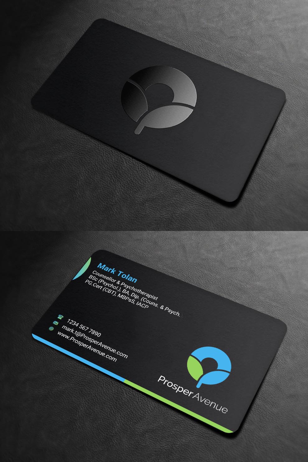 Business Card Design by INDIAN_Ashok for Prosper Avenue | Design #19476843