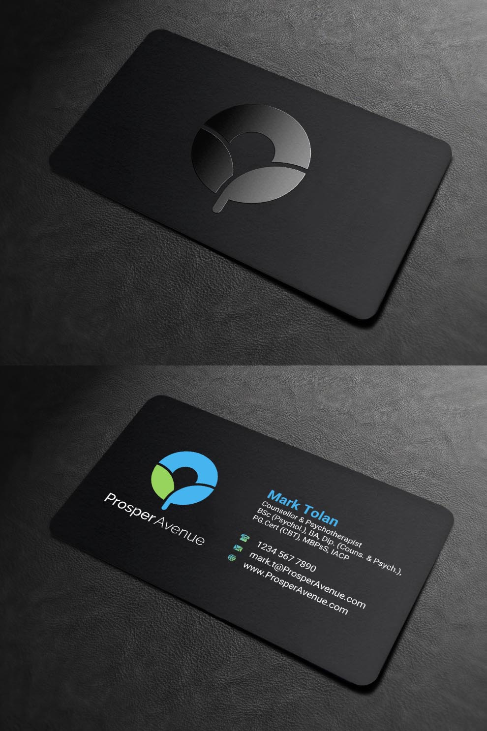 Business Card Design by INDIAN_Ashok for Prosper Avenue | Design #19476844