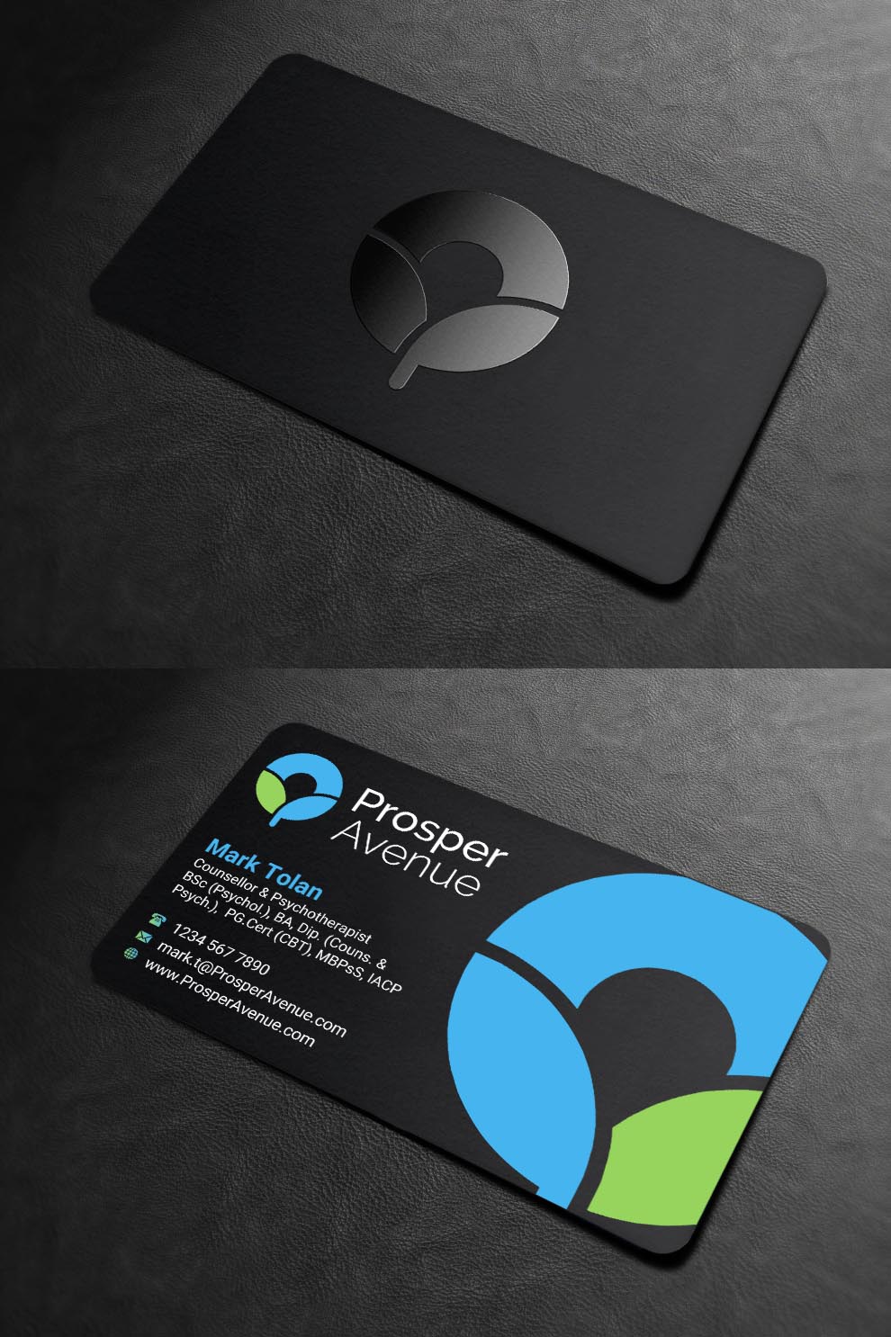 Business Card Design by INDIAN_Ashok for Prosper Avenue | Design #19476846