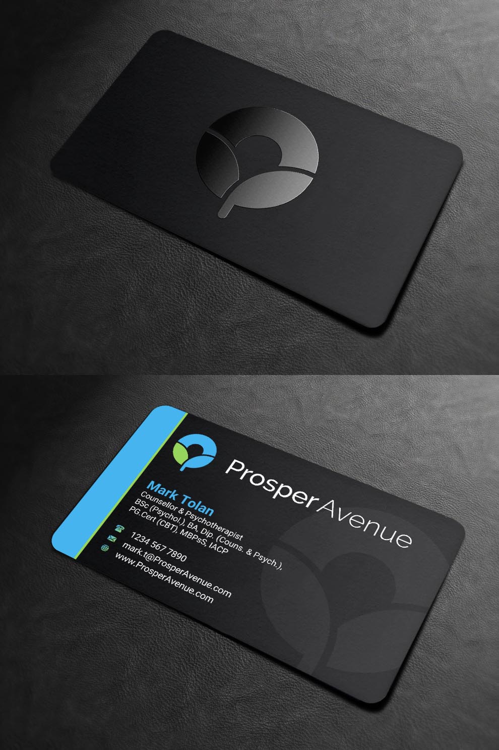 Business Card Design by INDIAN_Ashok for Prosper Avenue | Design #19476847