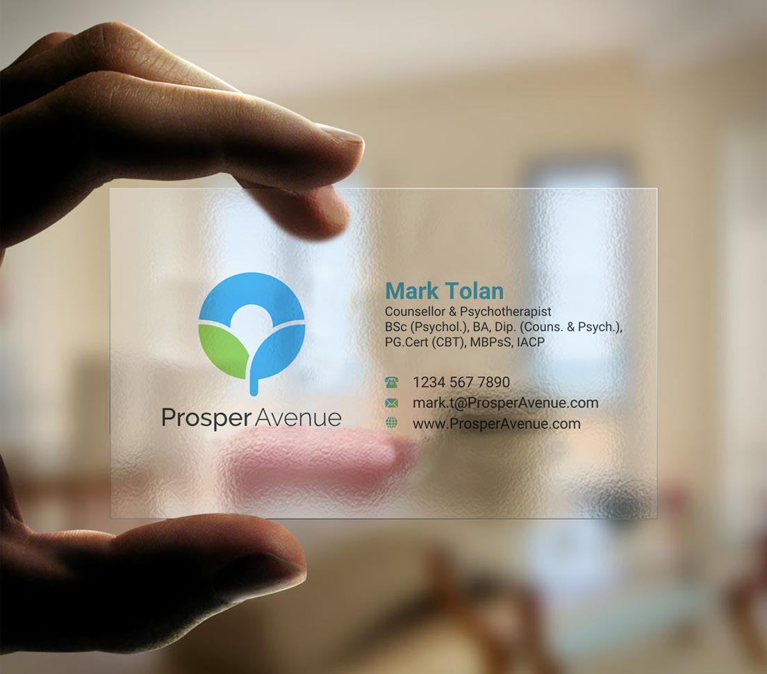 Business Card Design by INDIAN_Ashok for Prosper Avenue | Design #19476858
