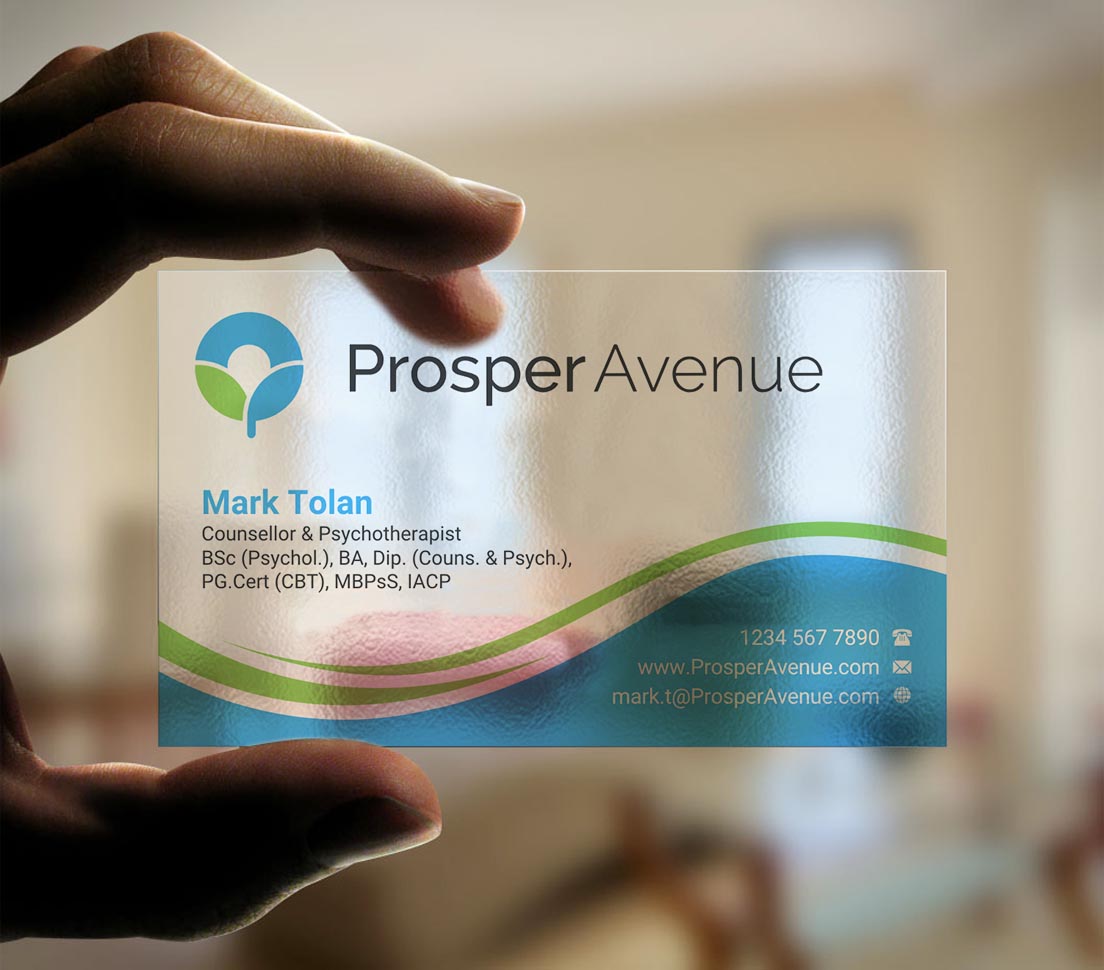 Diseño de Tarjeta de Presentación por INDIAN_Ashok para Prosper Avenue | Diseño #19476860