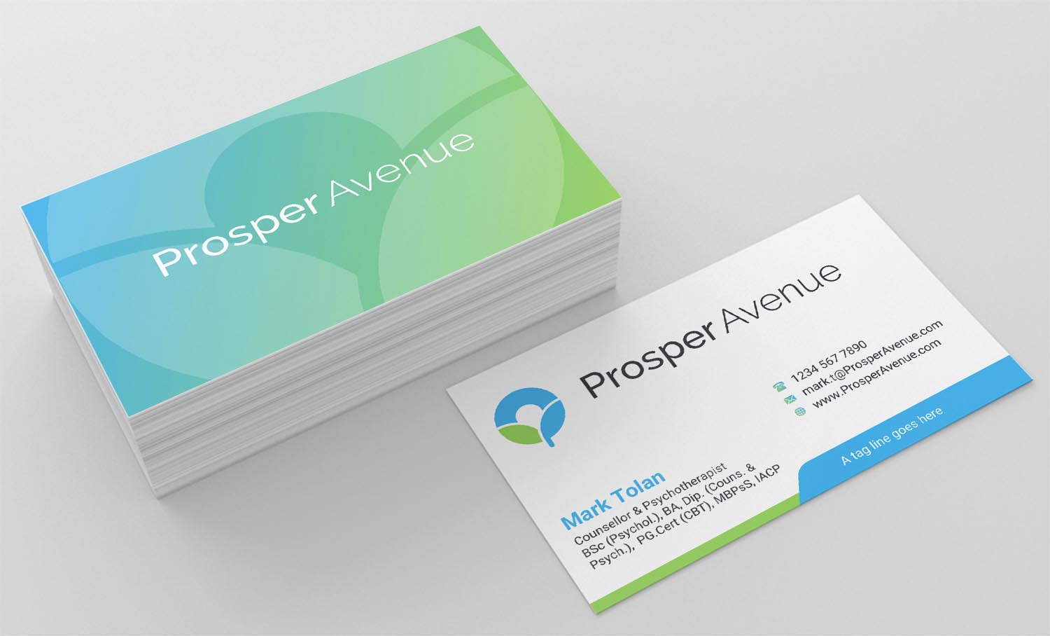 Diseño de Tarjeta de Presentación por INDIAN_Ashok para Prosper Avenue | Diseño #19476866