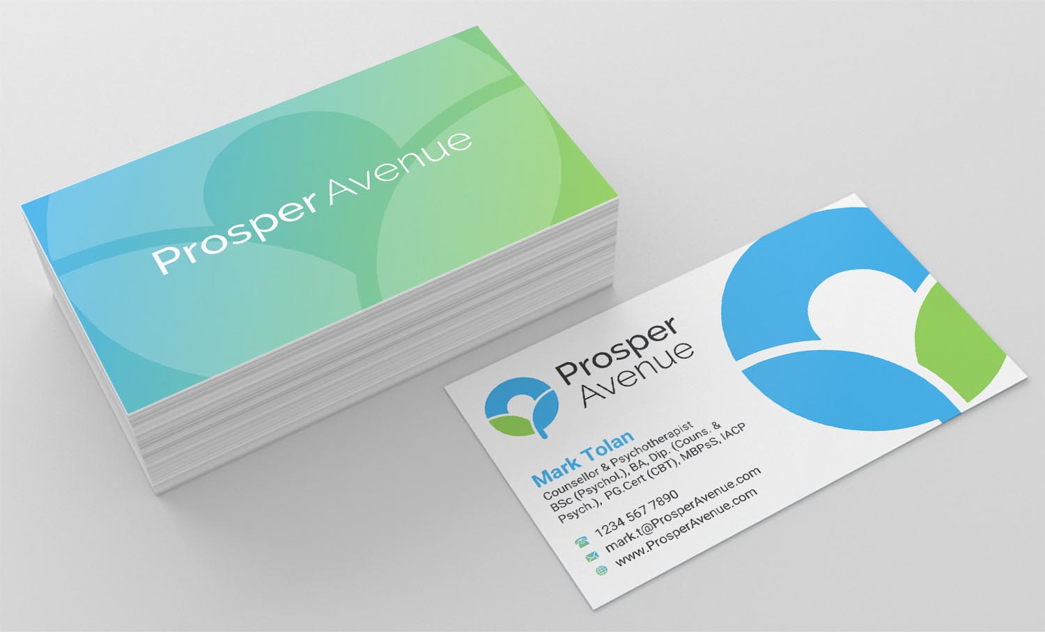 Diseño de Tarjeta de Presentación por INDIAN_Ashok para Prosper Avenue | Diseño #19476871