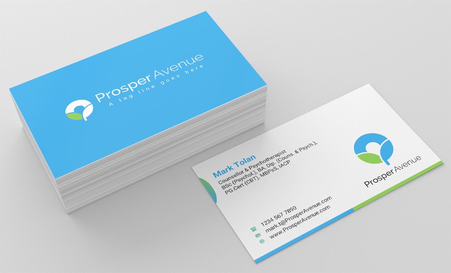 Design de Carte de Visite par INDIAN_Ashok pour Prosper Avenue | Design #19476879