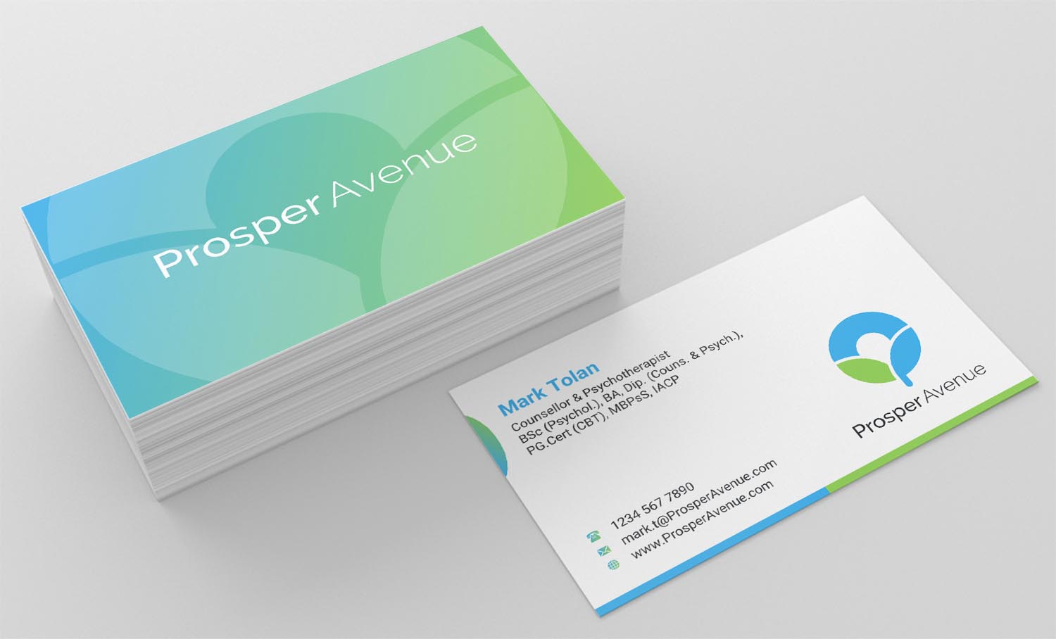 Diseño de Tarjeta de Presentación por INDIAN_Ashok para Prosper Avenue | Diseño #19476881