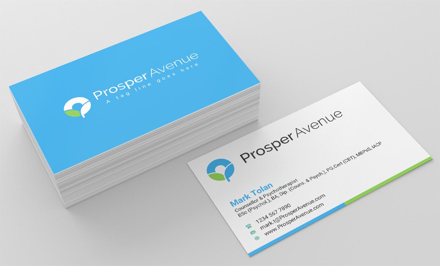 Business Card Design by INDIAN_Ashok for Prosper Avenue | Design #19476887