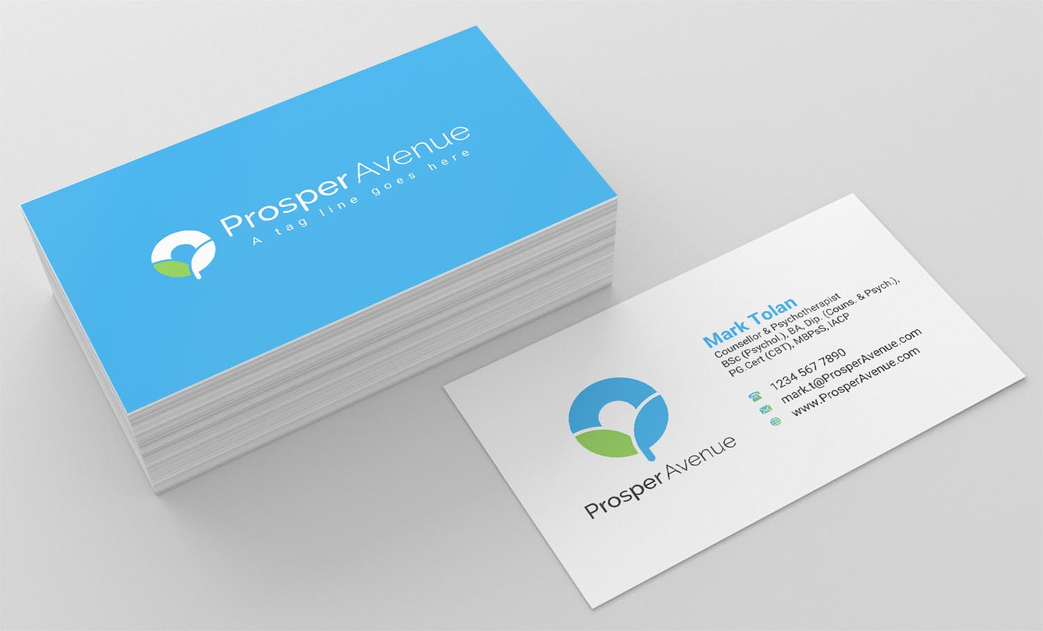 Business Card Design by INDIAN_Ashok for Prosper Avenue | Design #19476888