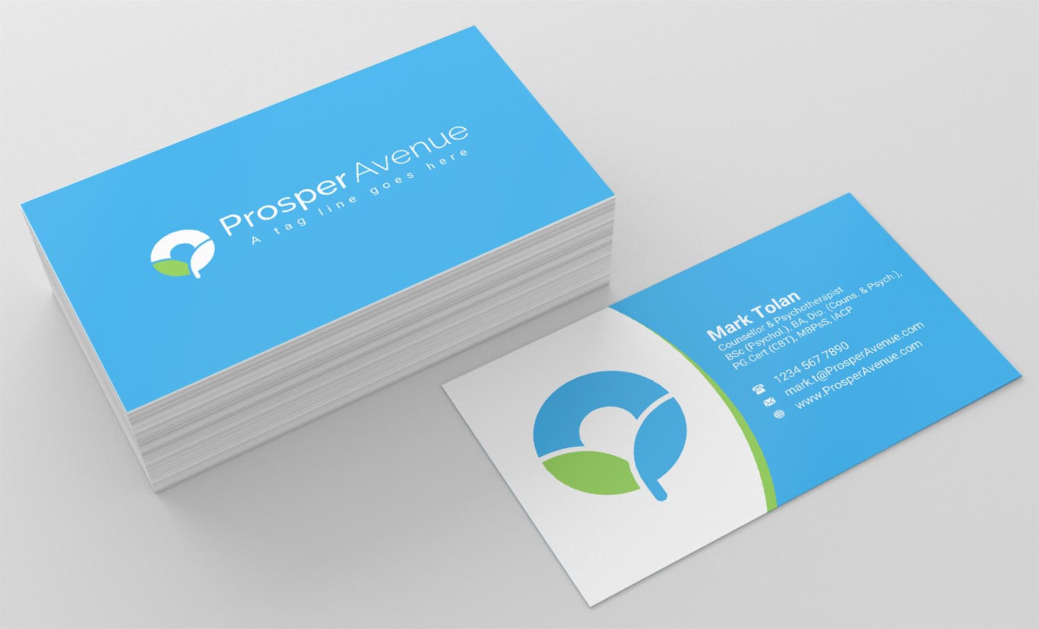 Business Card Design by INDIAN_Ashok for Prosper Avenue | Design #19476891