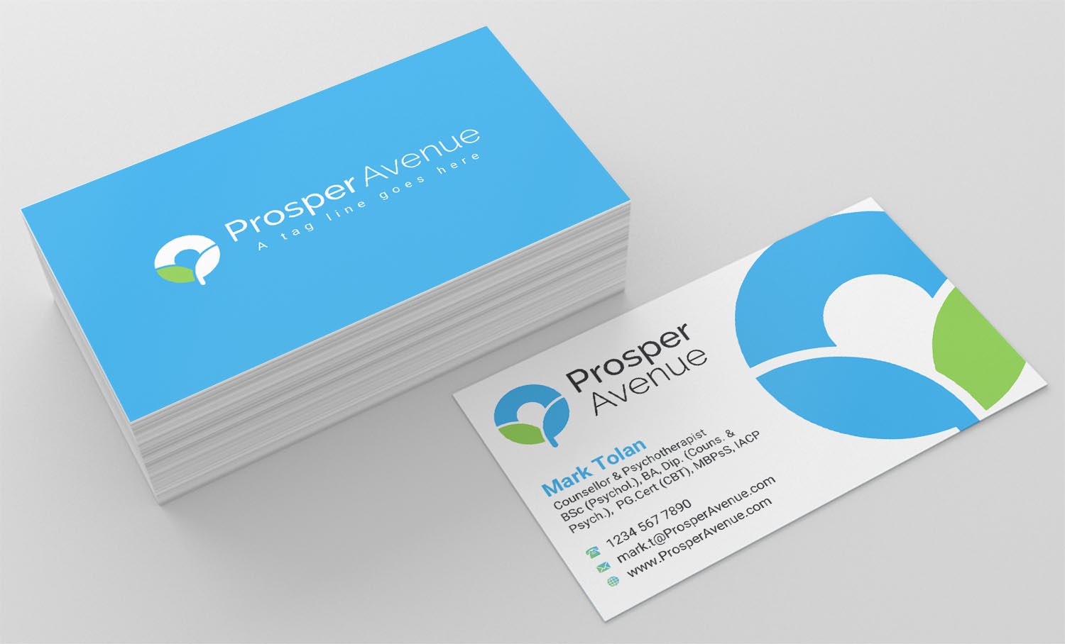 Business Card Design by INDIAN_Ashok for Prosper Avenue | Design #19476893