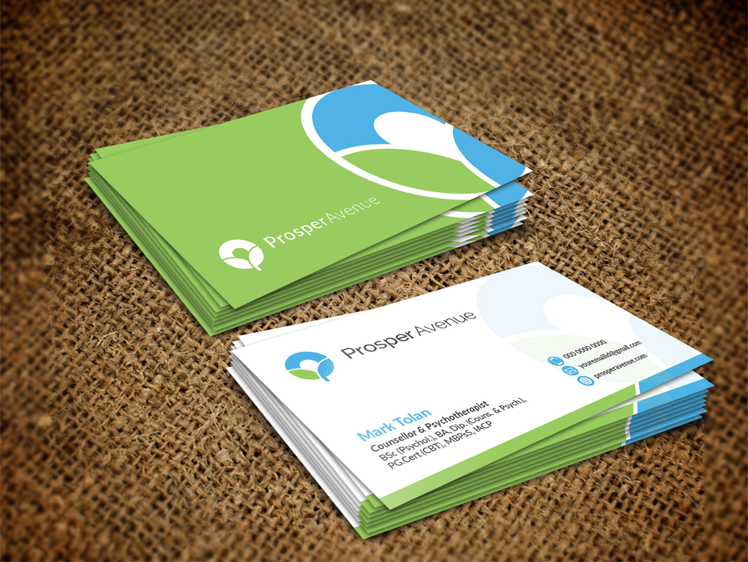 Visitenkarten-Design von Aim_design für Prosper Avenue | Design #19470022