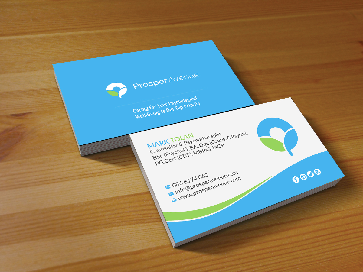 Business Card Design by Creations Box 2015 for Prosper Avenue | Design #19479716