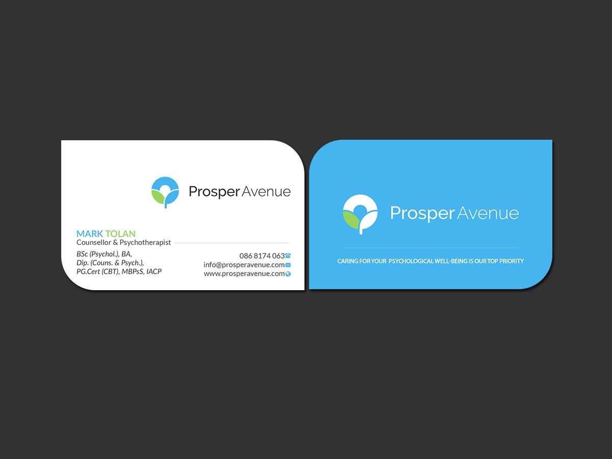 Business Card Design by Creations Box 2015 for Prosper Avenue | Design #19484643