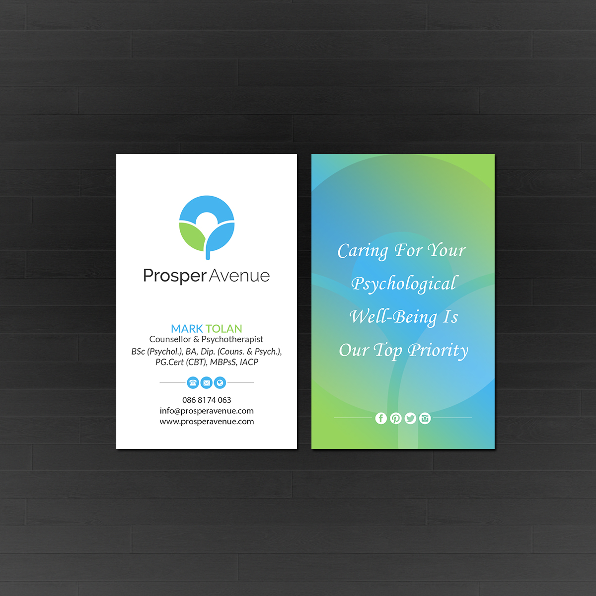 Business Card Design by Creations Box 2015 for Prosper Avenue | Design #19484652