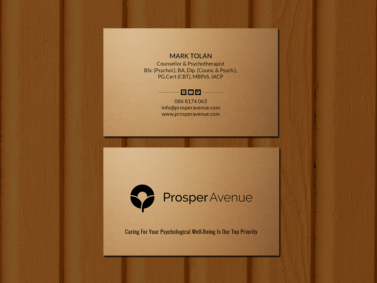 Business Card Design by Creations Box 2015 for Prosper Avenue | Design #19484654