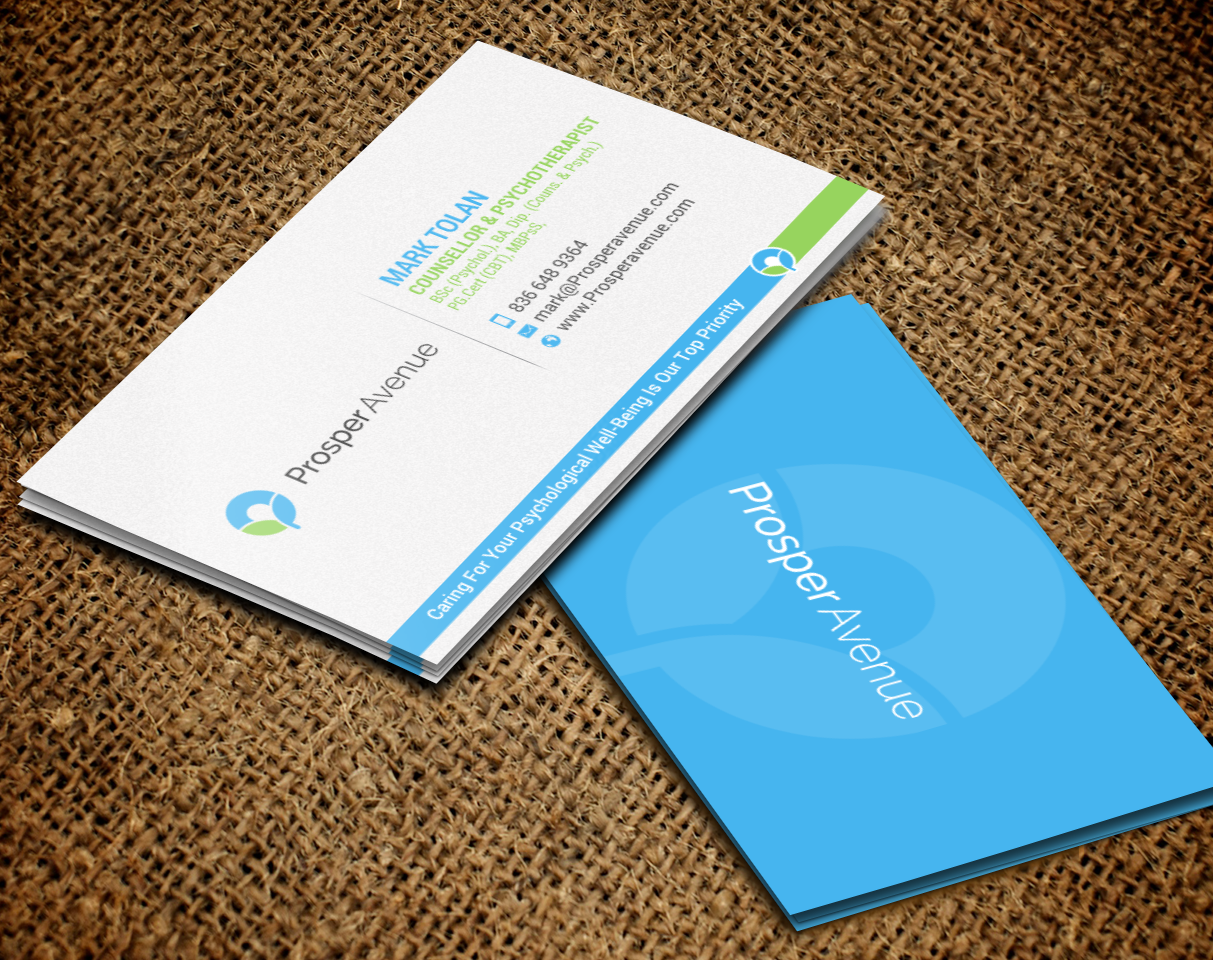 Business Card Design by chandrayaan.creative for Prosper Avenue | Design #19472786