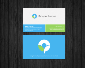 Business Card Design by chandrayaan.creative for Prosper Avenue | Design: #19472788