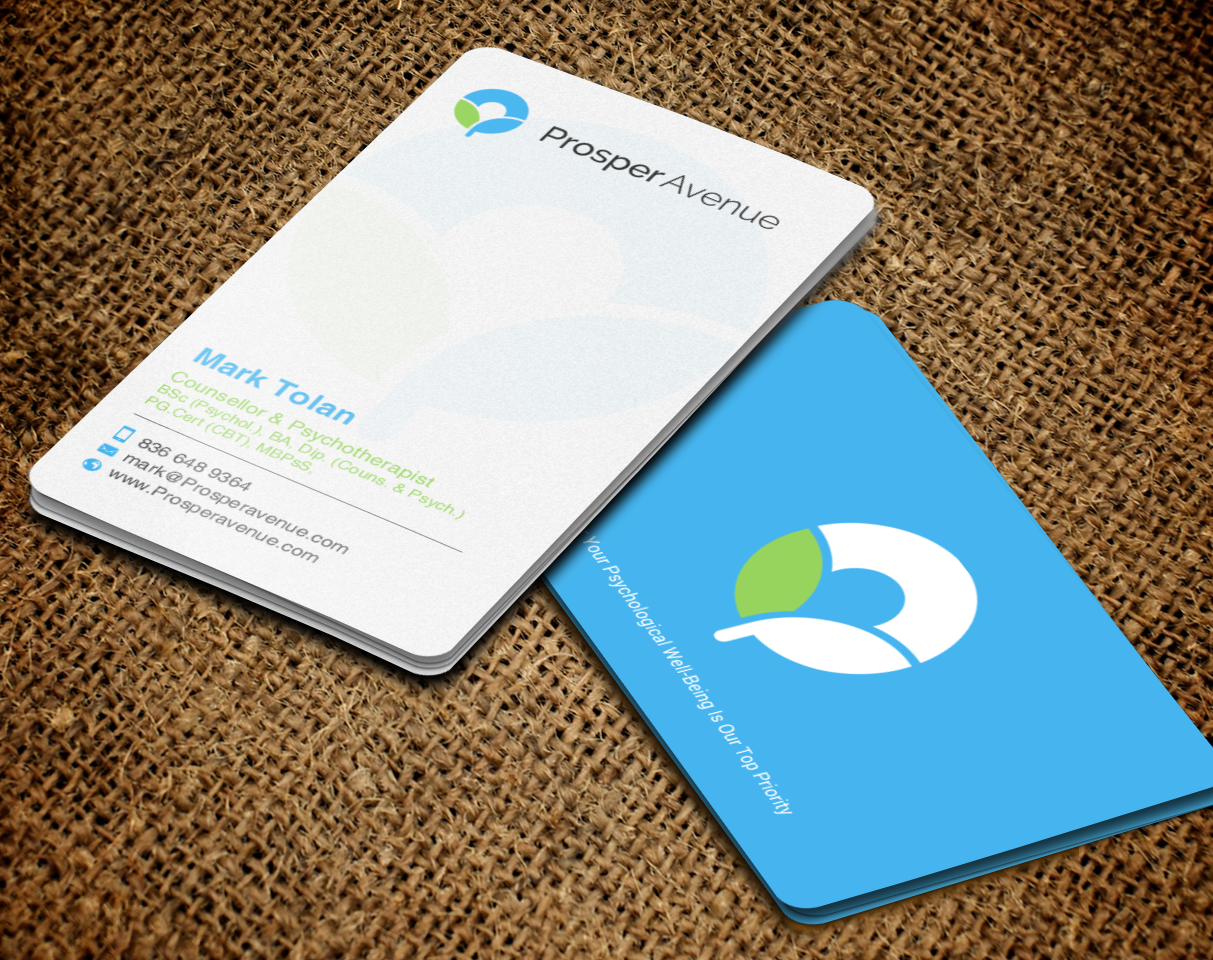 Business Card Design by chandrayaan.creative for Prosper Avenue | Design #19486737