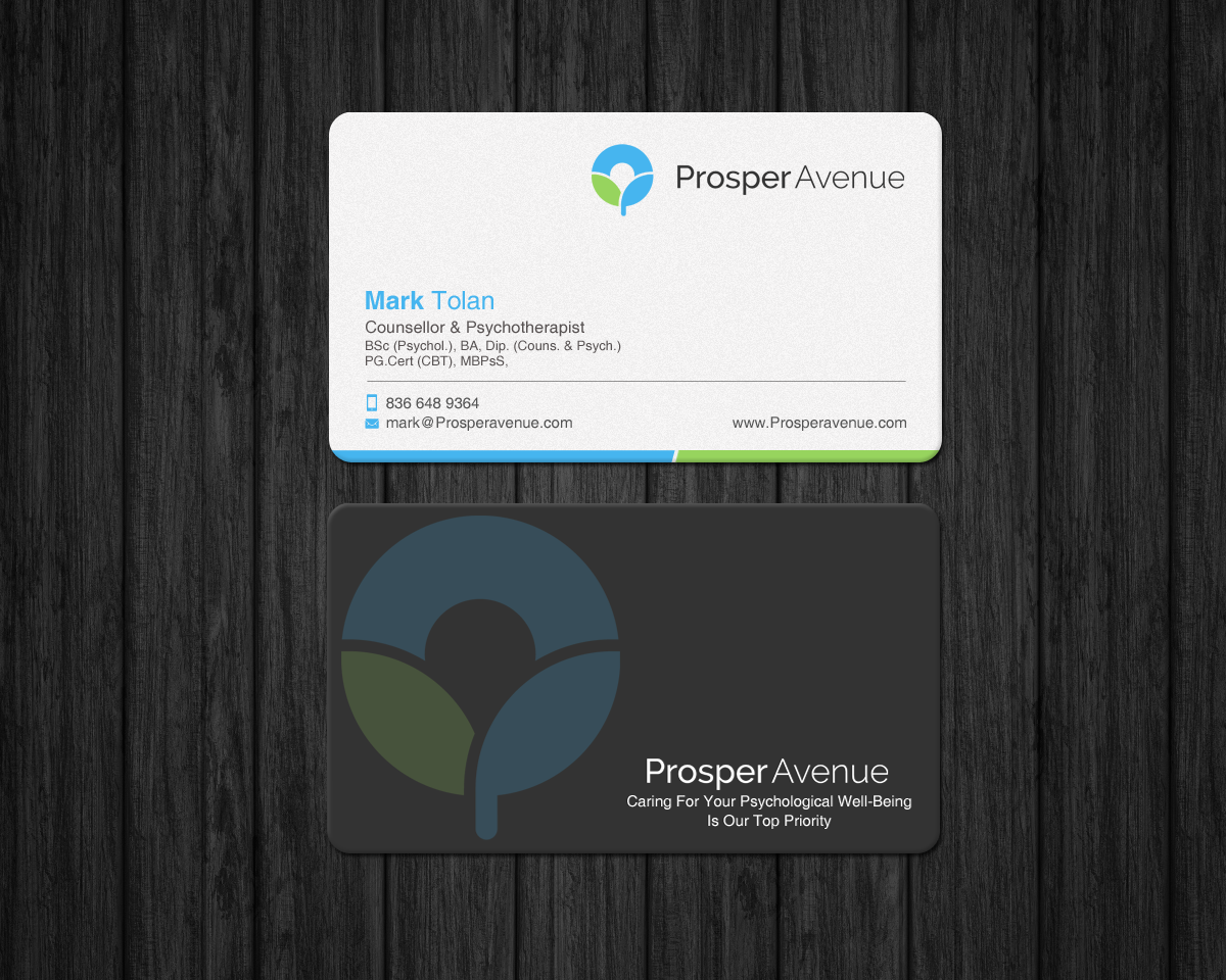 Business Card Design by chandrayaan.creative for Prosper Avenue | Design #19486763