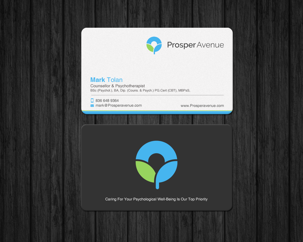 Business Card Design by chandrayaan.creative for Prosper Avenue | Design #19486764