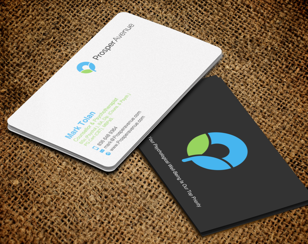 Business Card Design by chandrayaan.creative for Prosper Avenue | Design #19486765